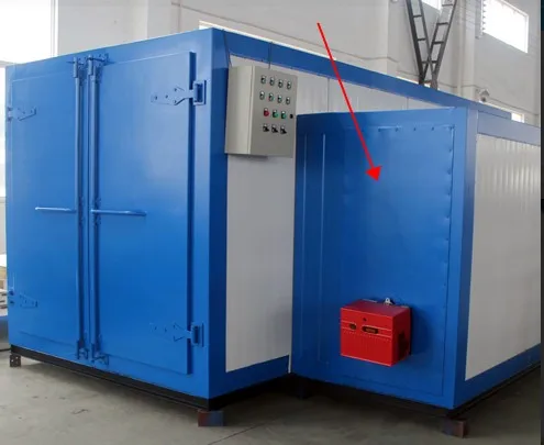 Diesel/GAS/LPG  Fired Powder Coating Curing batch Oven With Riello Burner For Aluminium Profile Coating