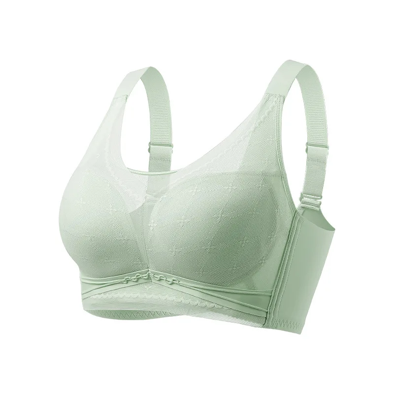Ultra-thin Cup Gathered Chest Type Non-compression Bra Comfortable Shaped Bra