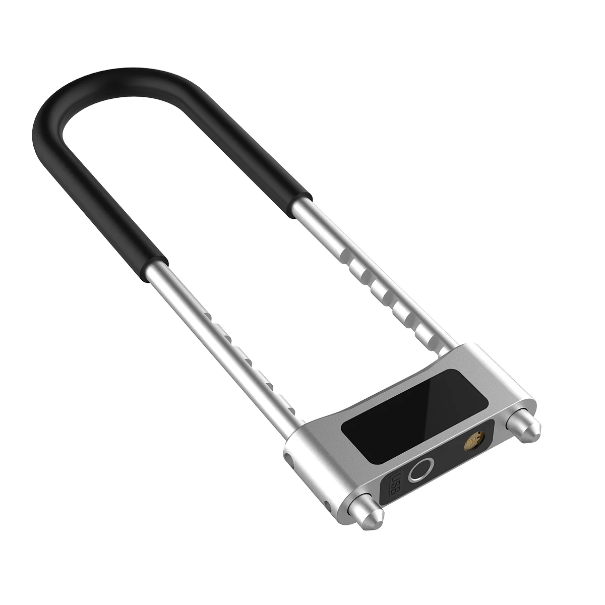 Fingerprint Lock U Lock Bike IP67 Waterproof U Bike Lock, Bicycle Lock  15 Fingerprints, Unlock Time 0.5 Seconds