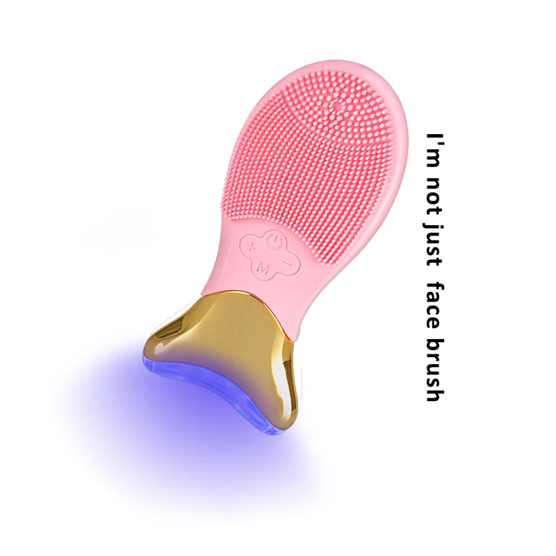 WEADDU Electric Silicone Waterproof Facial Cleanser Brush Care Massager Electric Face Cleansing Brush