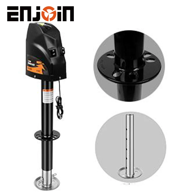 ENJOIN 4000LBS Capacity 12 Volt Electric Trailer Jack Electric Power Tongue, Electric Tongue Jack RV Trailer Camper