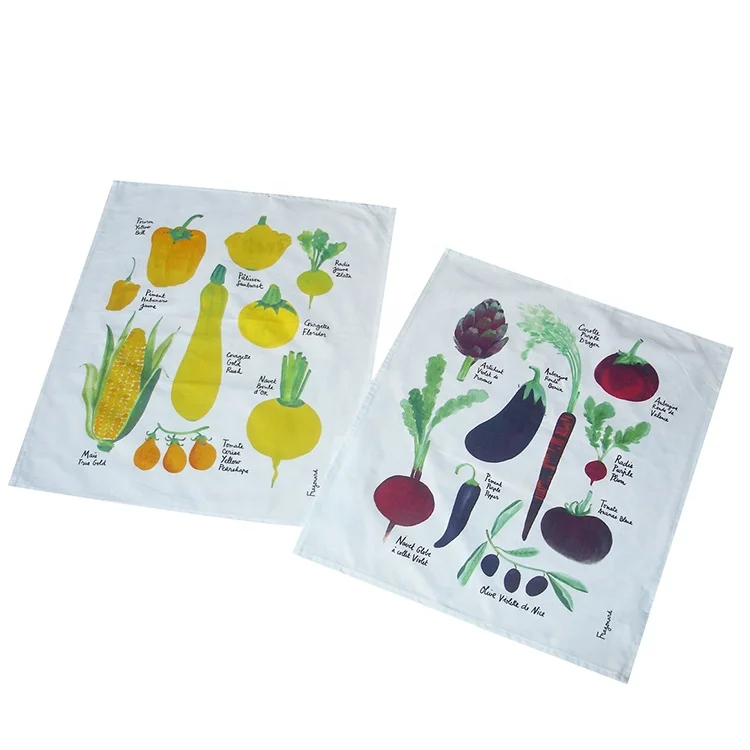 Online hotsale Australia design printed souvenir gift twill fabric quick cleaning dish cloth chef tea towel kitchen 100% cotton