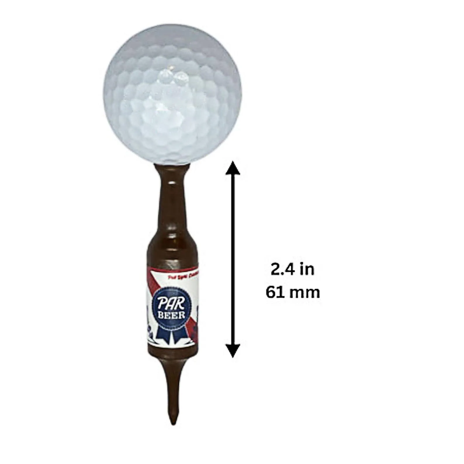 Funny Golf Gifts 3.54Inch Durable And Recyclable Plastic Golf Accessories Beer Bottle Handmade Golf Tees