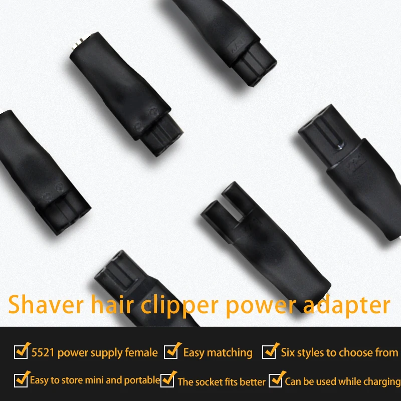 Shaver Hair clipper Charging Adapter 5.5*2.1 Female Seat to Shaver adapter For Philips Shaver charging