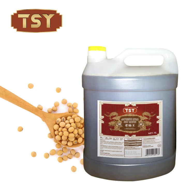 TSY Food Asia производство без глютена без ГМО китайский лучший бренд черный превосходный темный соевый соус оптом