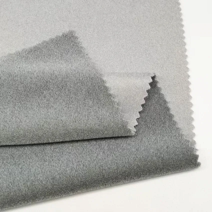 New Style Polyester Nylon Mixed Holland Velvet 350GSM Sofa Pillow Fabric