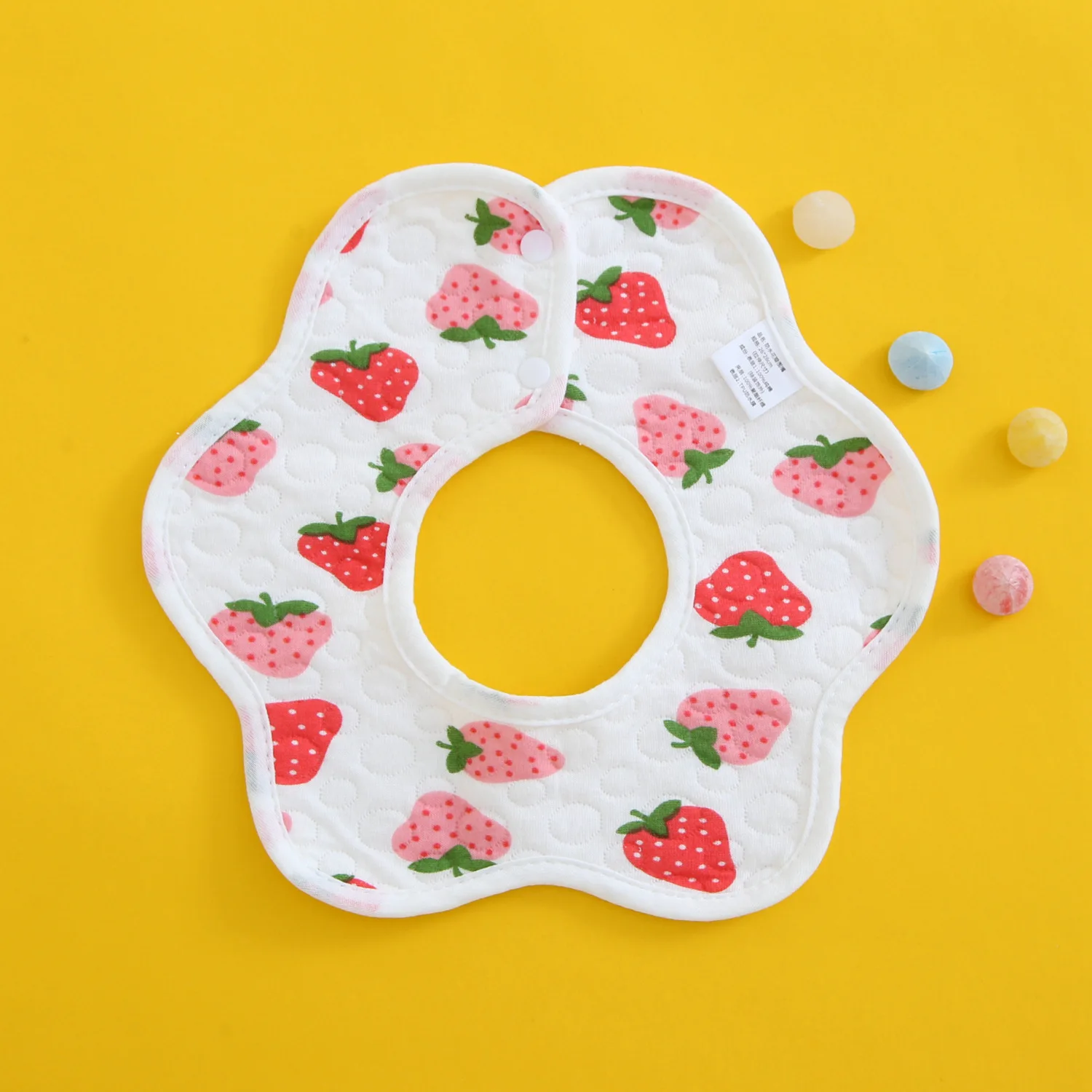 Hot Sale Comfortable Soft Cartoon Printing Newborn Bibs Organic Cotton Baby Bibs