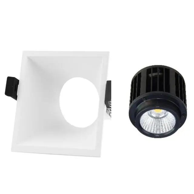 round square 7w 10w 15w mr16 ceiling recessed downlight housing with reflector