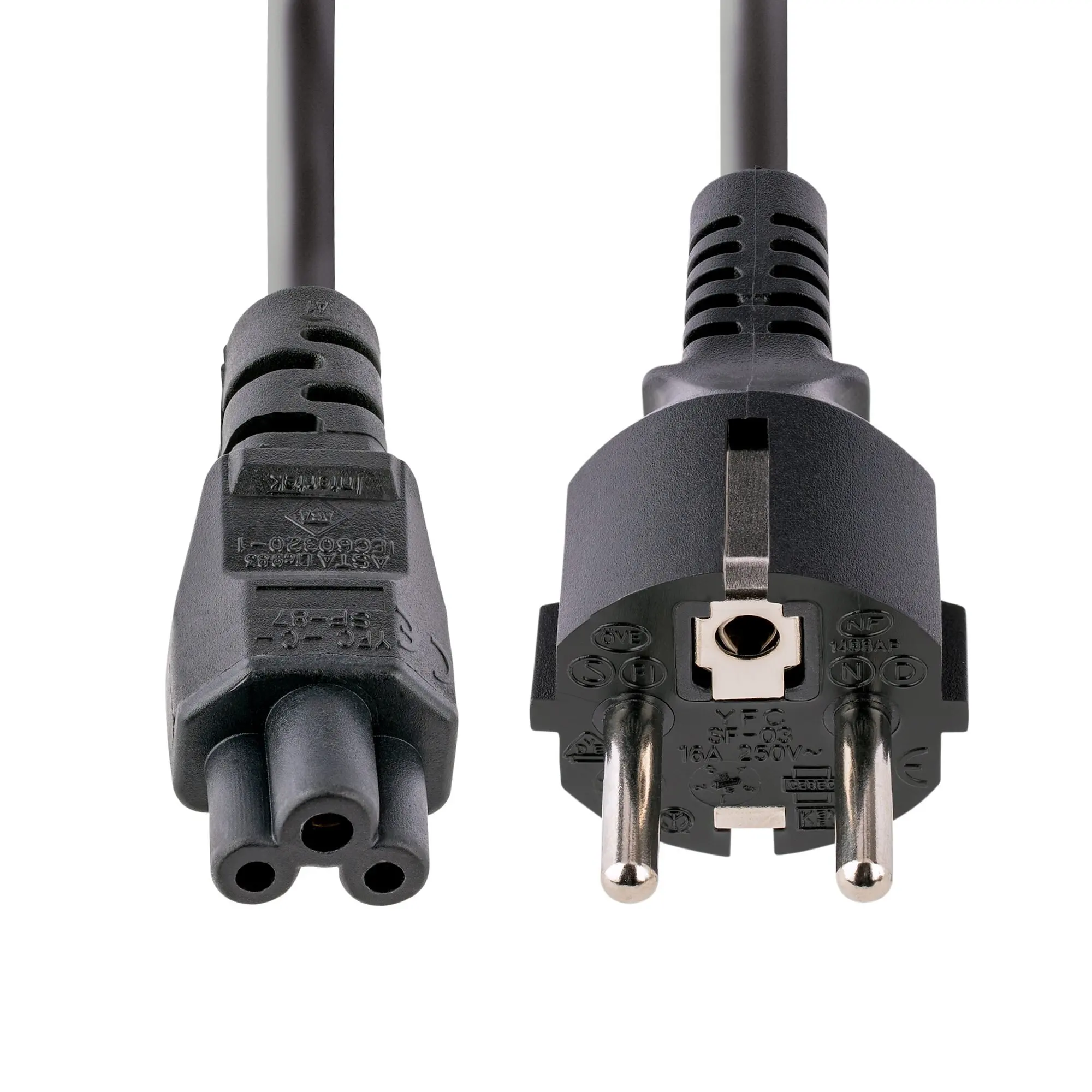 eu european European CEE7/7 Schuko plug to IEC 60320 C15 Power Cords schuko Power cable