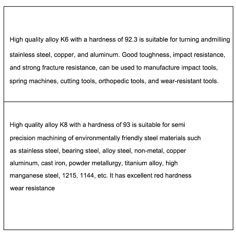 K6 high-quality hard alloy brazing tip welding tool, outer diameter inner hole turning tool, external thread turning tool