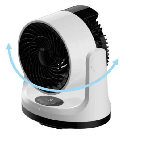 Portable Home turbine quiet air circulation desk using fans with LED display remotely controlled circulating cooling