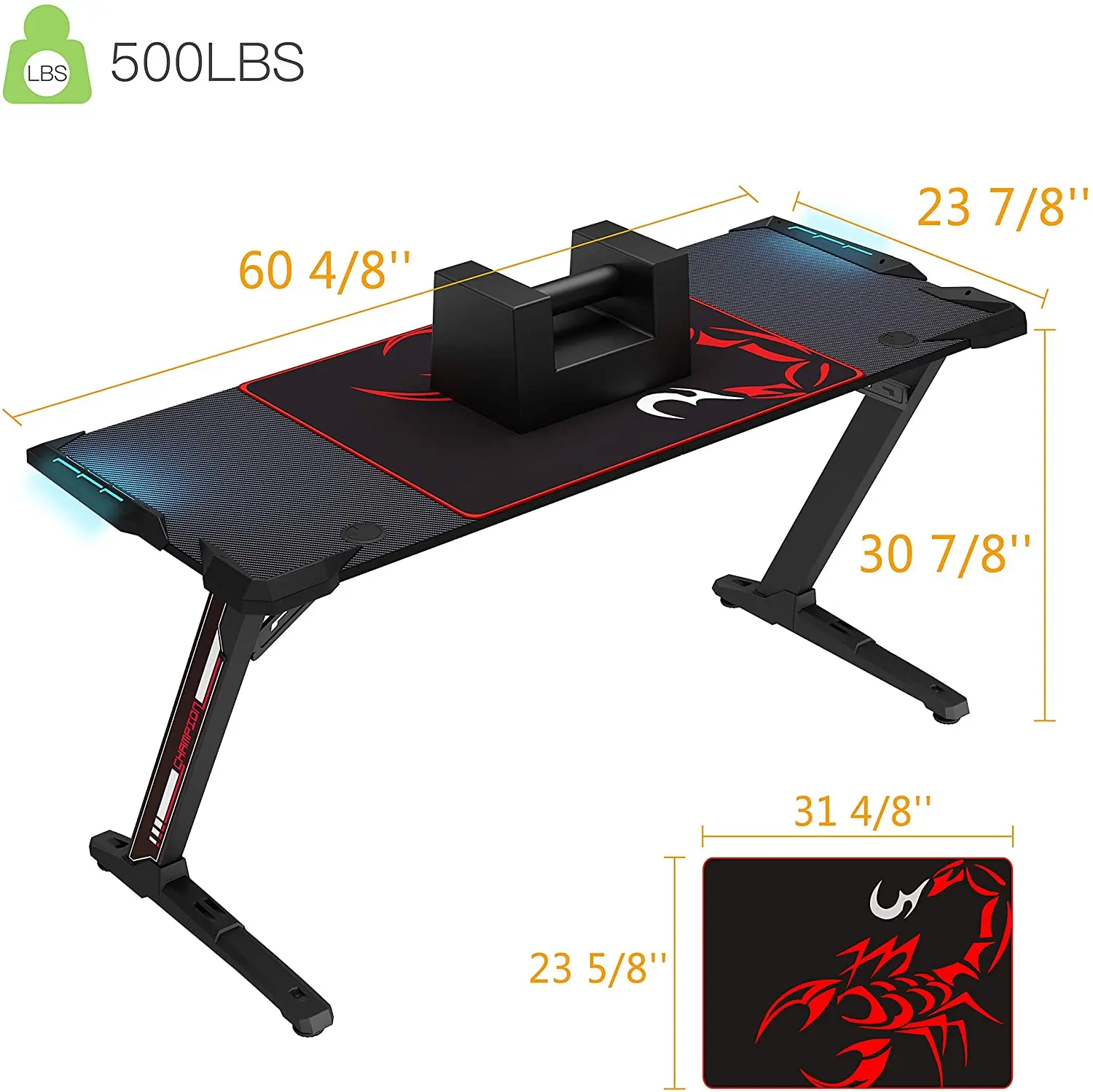 Wholesale Competitive Price Desks Gaming Ergonomic Gaming Computer Table PC Desk