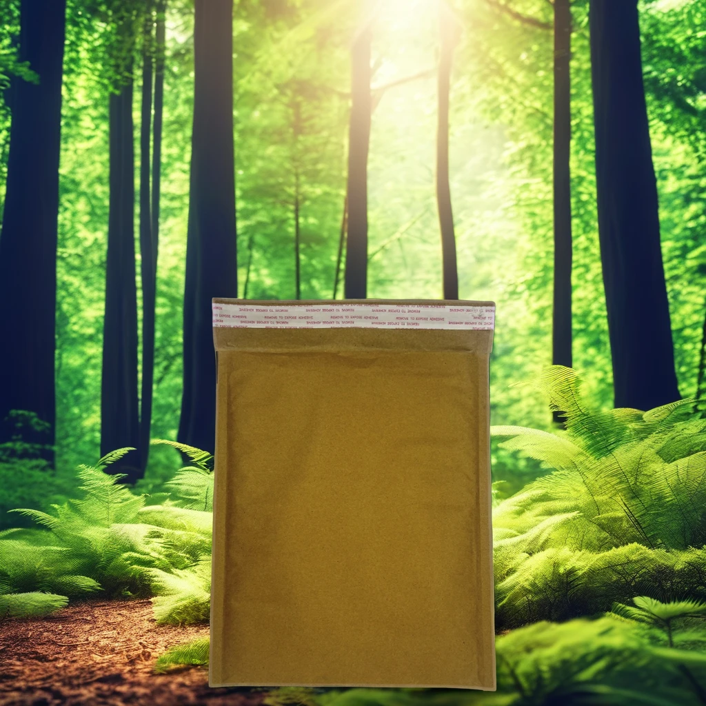 Eco-Friendly Custom Logo Compostable Recyclable Padded Honeycomb Envelope Kraft Paper Bubble Mailer for Fragile Glass