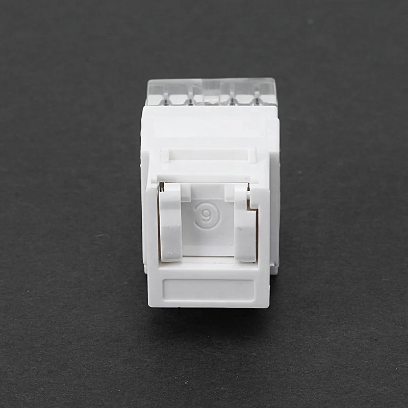 Module RJ45 Cat6 UTP Female Keystone Jack Short Type 180 Degree Toolless Keystone Jack for Patch Panel