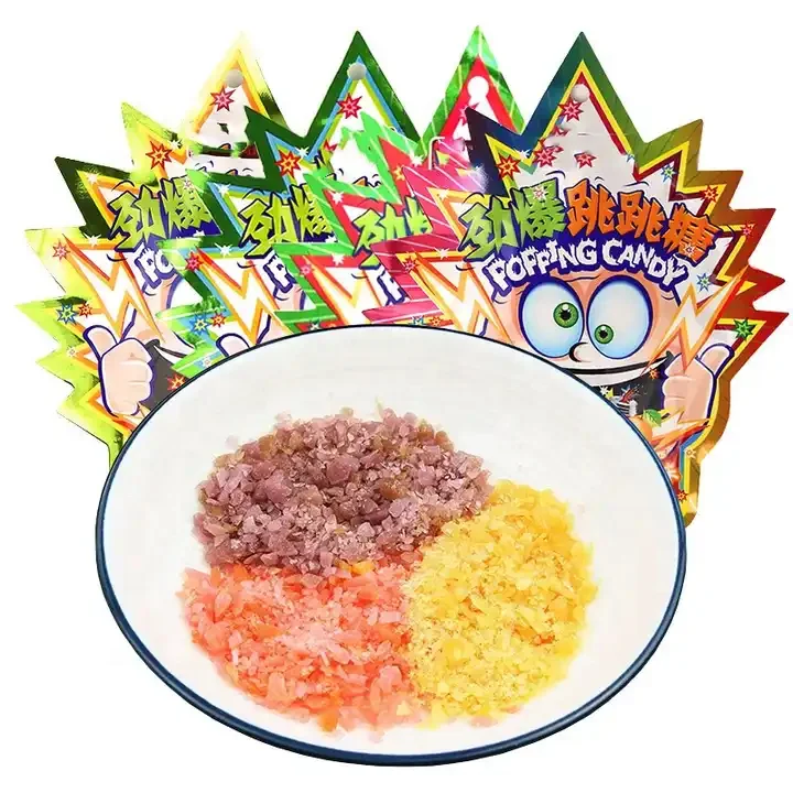 New Arrival Popping Rocks Candy Delicious Casual Childhood Snack Sweets Hard Candy Bulk Sale Fruit Flavors