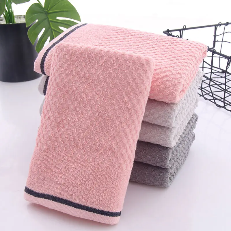 towel honeycomb waffle adult absorb water No shedding Breathable and absorbent towel