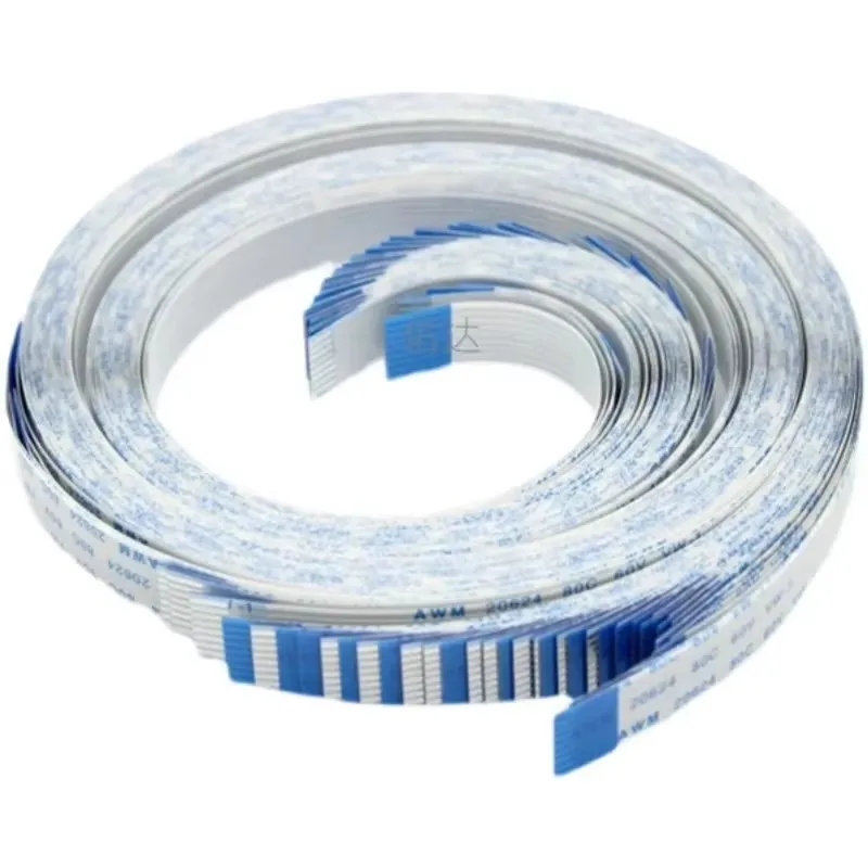 1.0/0.5mm Pitch 500mm 1000mm FFC FPC Flexible Flat Cable AWM 20624 80C 60V VW-1 Ribbon Wire 6/8/10/12/14/16/20/40/50/60Pin