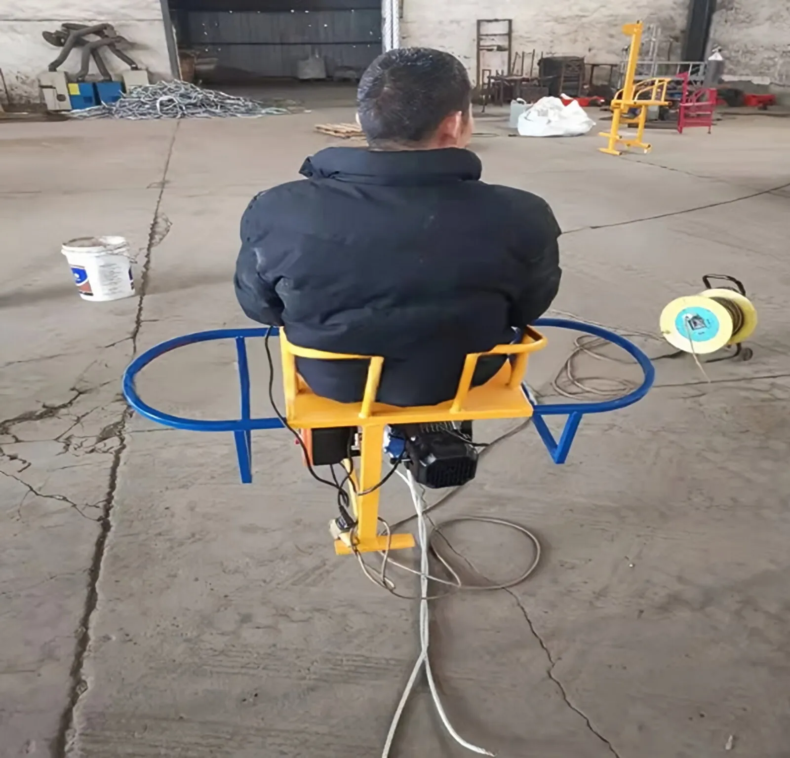 High Rise Exterior Building Glass Cleaning Electric Aerial Work Platform Hanging Basket