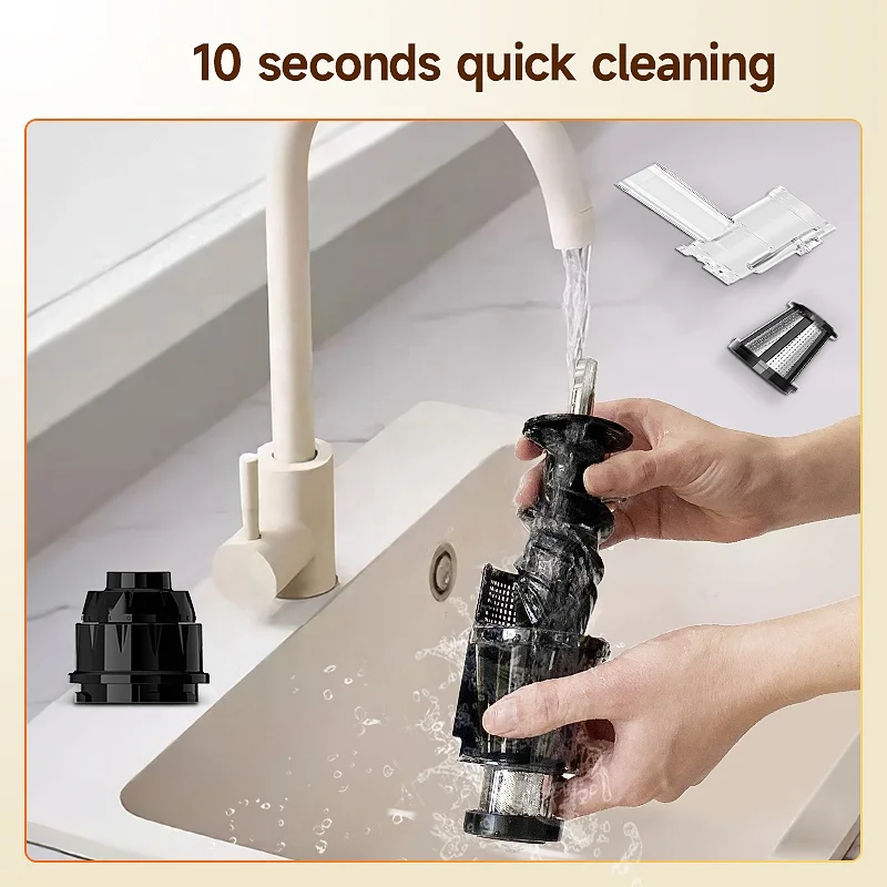 RTS 3-Days Fast Shipping BPA Free horizontal 98% juice yield Easy to clean slow juicer juicer extractor machine