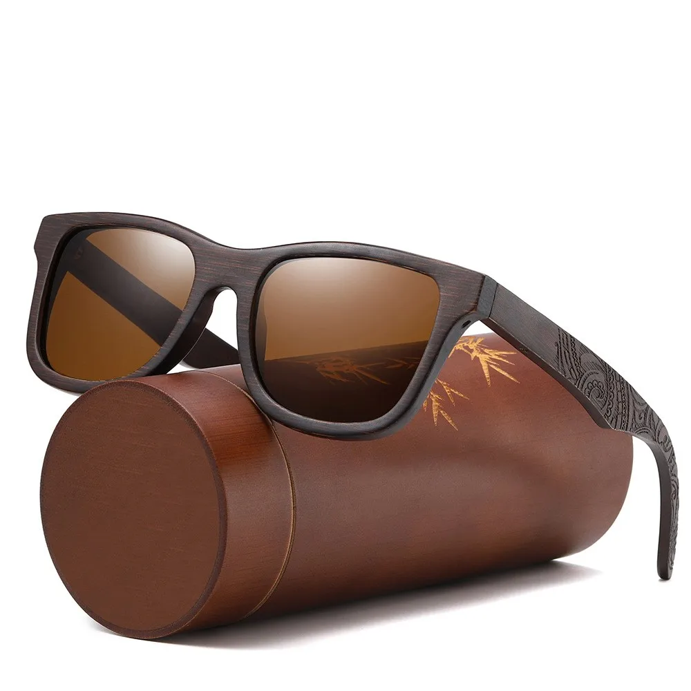 New fashion retro wooden high quality wholesale Chinese wooden bamboo sunglasses for men polarized 2021 wooden sunglasses