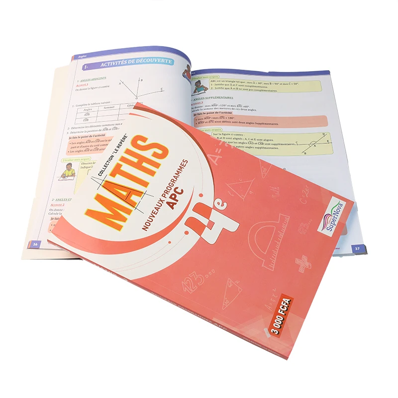 English school copy book printing French Mathematics books reference coursebook  school copy textbook printing for Education