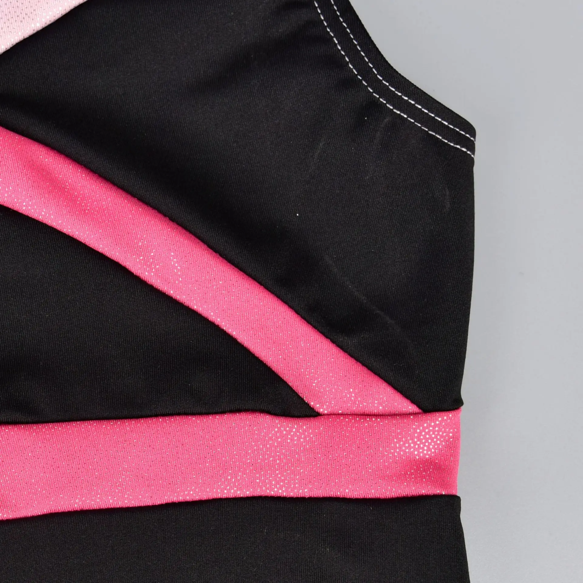 Girls Spandex Fabric Custom Logo Rhythmic Gymnastics Practice Dancing Kids Professional Competition Leotard