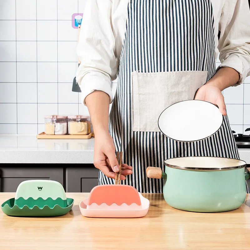 Plastic Multifunctional shelf drainage spoon scraper storage rack kitchen utensils vertical pot cover rack