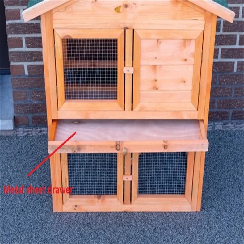 Jaalex Wholesale Cheap Wooden Waterproof Rabbits Cages Outdoor Egg Laying Chicken Coop With Cover For Sale