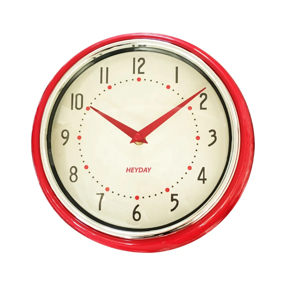 Analog Quartz  Metal Clock Design with Sugar Colors