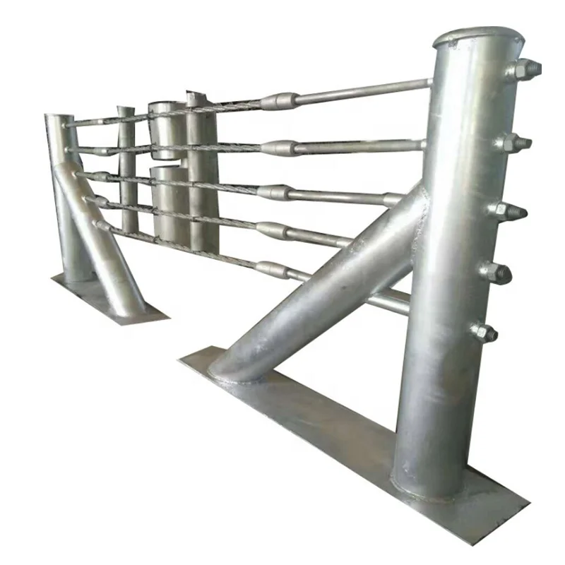 Popular wire rope barrier Flexible Cable Guardrail for Roadside Barrier