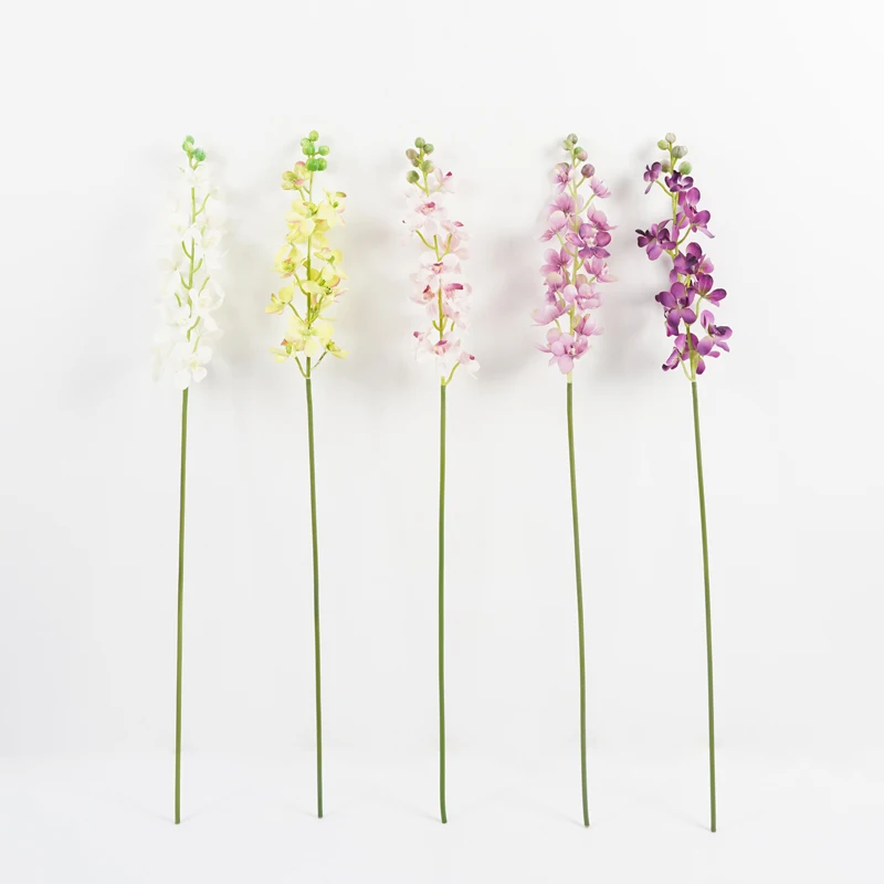 
Artificial Dainty orchid Single Silk Flowers 2021 spring 10*79CM Faux Dainty orchid for Home Wedding party garden Decoration 