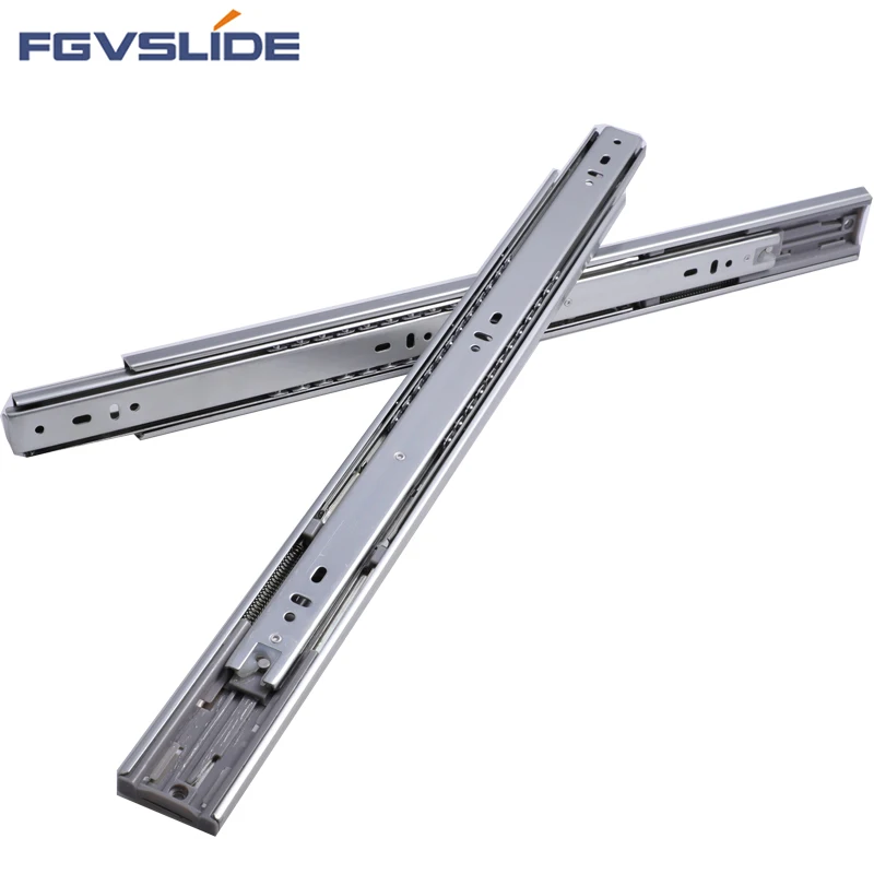 Slide manufacturer 16 inch furniture cabinet soft close drawer slide rail ball bearing telescopic channel drawer slide wholesale