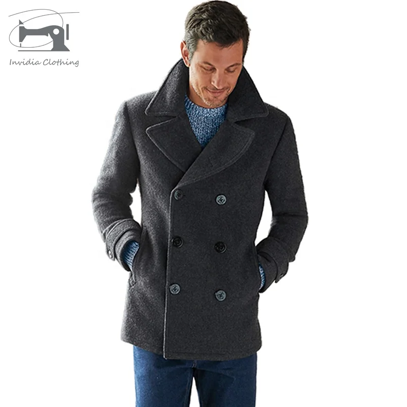 2019 осень и зима Мужская мода шерстяные пальто мужской тонкий шерстяной ветровка куртка