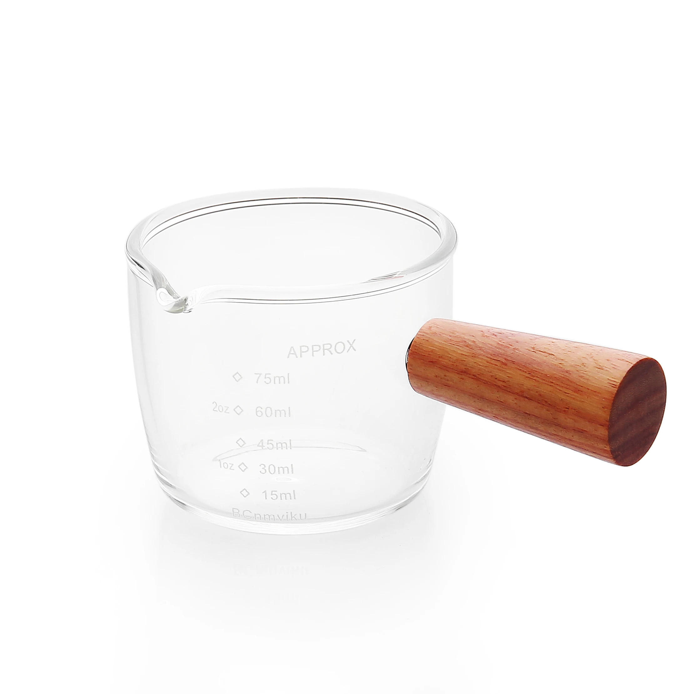 BCnmviku 150ML/5 OZ Heat-resistant glass insulation with graduated coffee single-mouthed gauh custogs witem markings Box Durable
