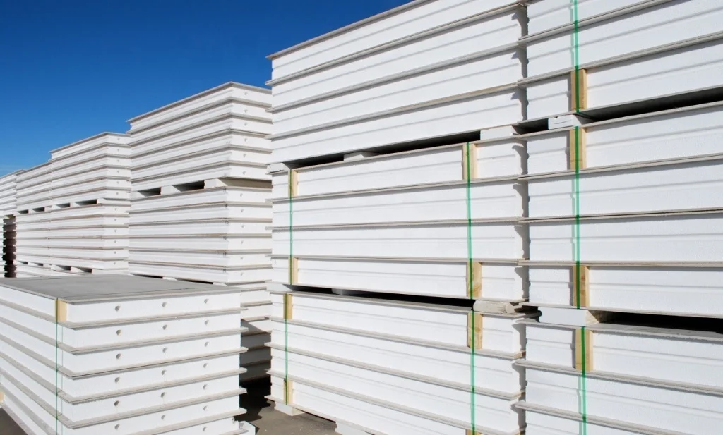 Heat Insulation Magnesium Oxide MGO Board Composite EPS SIPs Sandwich Panel With Client Customized Edge