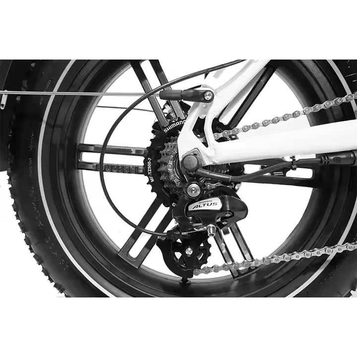 JOBOBIKE новая модель 20-дюймовый складной высокопроизводительный электровелосипед с полной подвеской 7-скоростной Электрический велосипед 500 Вт педалями