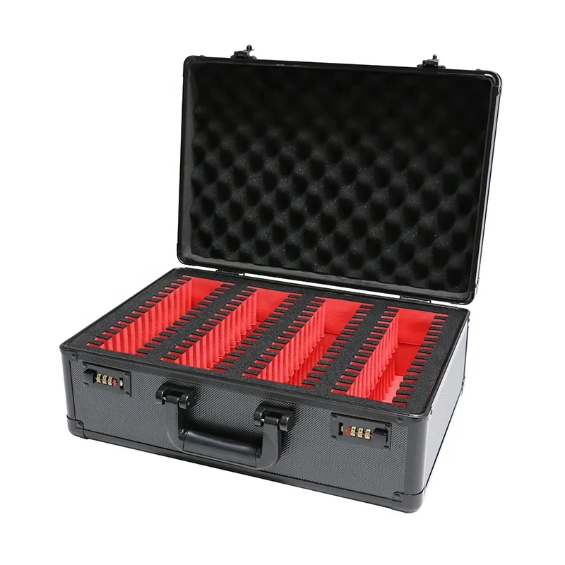 4 Row Custom Carrying Aluminum Graded Card Storage Case for PSA, BGS, CGC,SGC