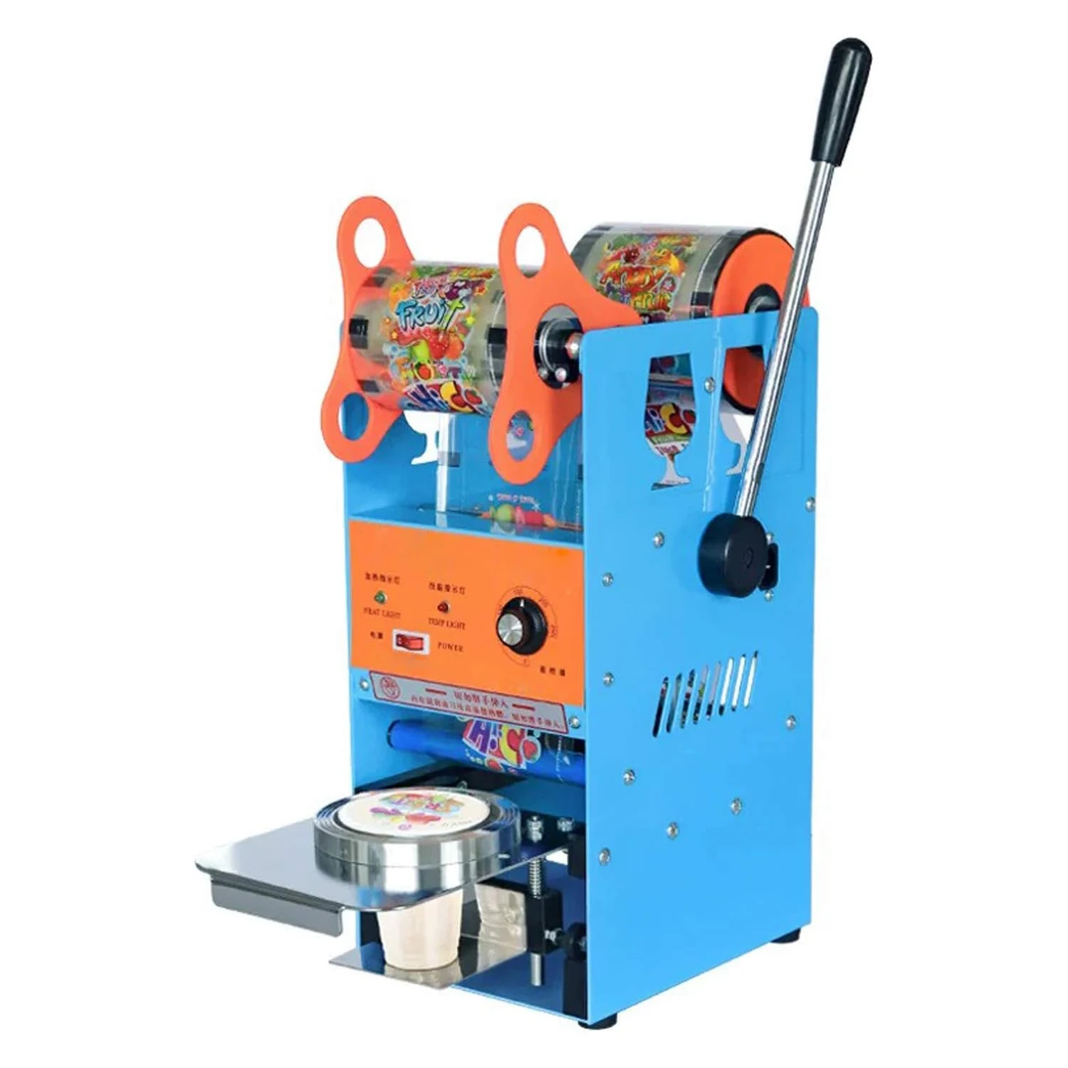 Beverage Cup Milk Tea Beverage Sealing Machine Automatic Plastic Cup Sealer 75cm/95mm Cup Sealing Machine
