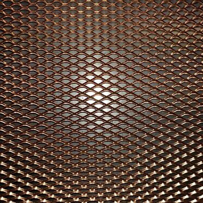 Good Ventilation Copper/Brass material expanded metal Mesh
