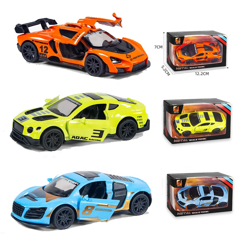 HY 1:43 Open-door Alloy Miniature Toy Car Display Collection Festival Gift