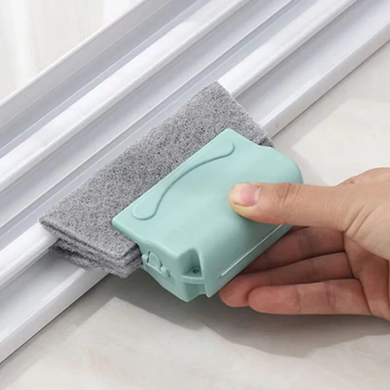 Window Groove Cleaning Brush, Hand-held Window Track Cleaner Brushes  Sliding Door Track Cleaner,Keyboard,Small Spaces Clean