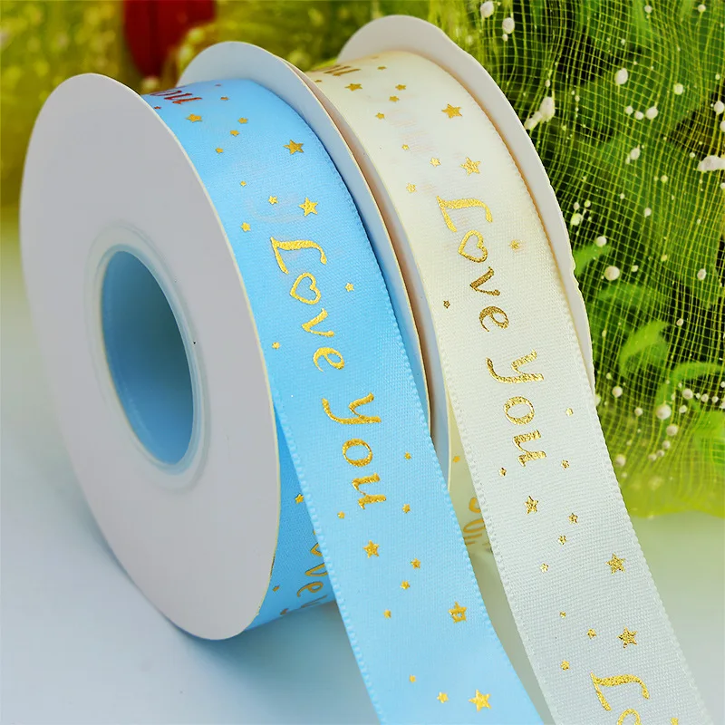 1.5inch 38mm China Supplier Wholesale custom ribbon with logo Polyester printed Satin Ribbon for gift wrapping
