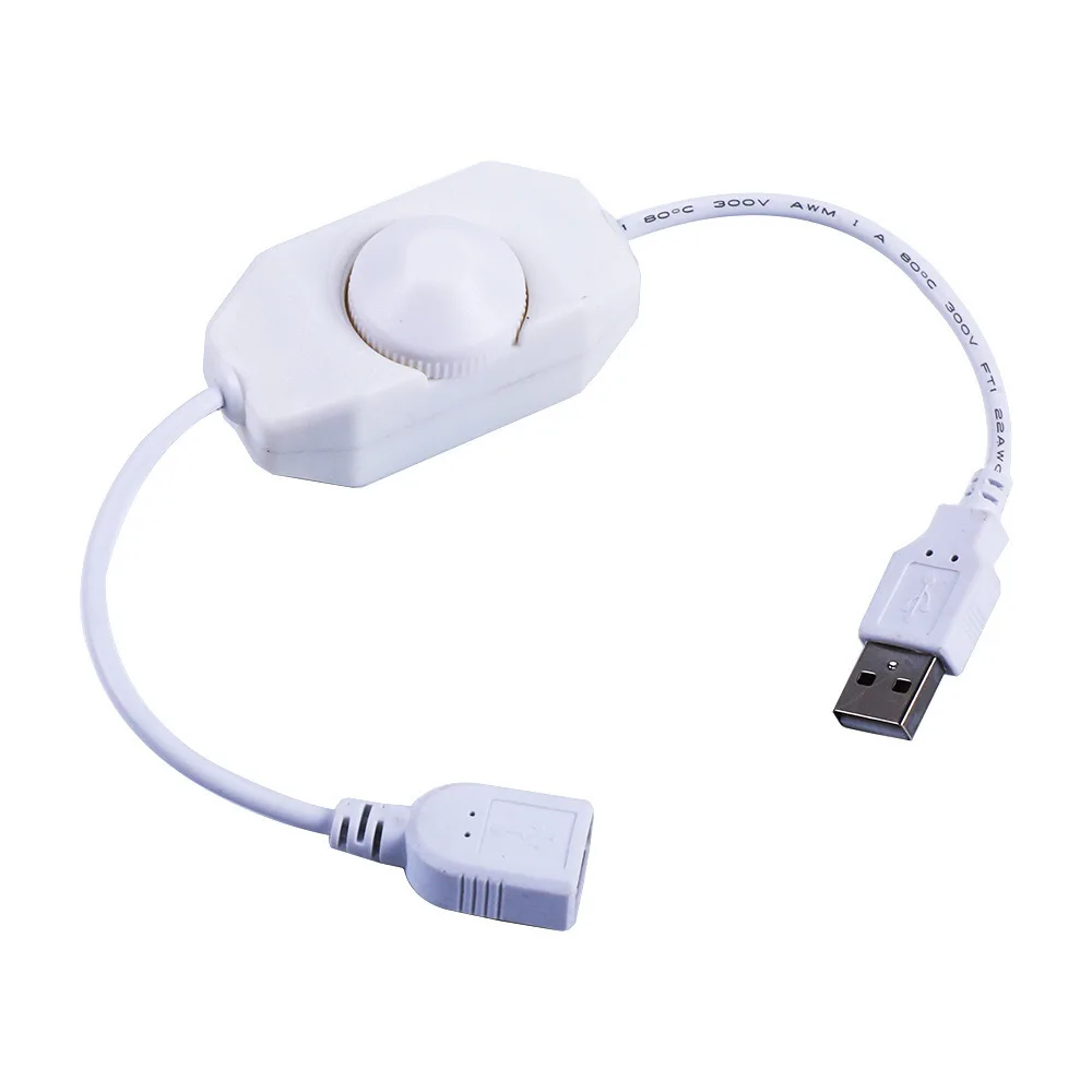 DC 5V USB LED Knob Dimmer Ribbon Brightness Adjust Switch Controller For 5050 3528 2835 5 Volt Strip Lights