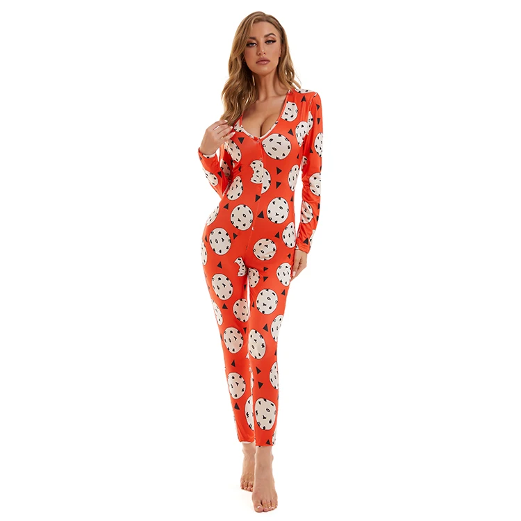 
2020 New arrival christmas pajamas long pants onesie for women 