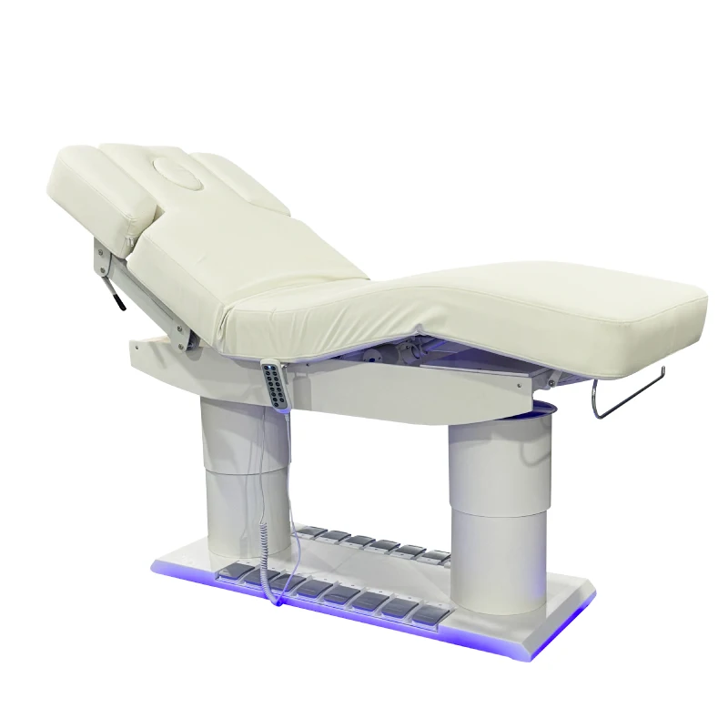 2024 New Arrival 4 Motors Beauty Bed Treatment Table Salon Massage Bed Electric Aesthetic bed Stretcher With Foot Control