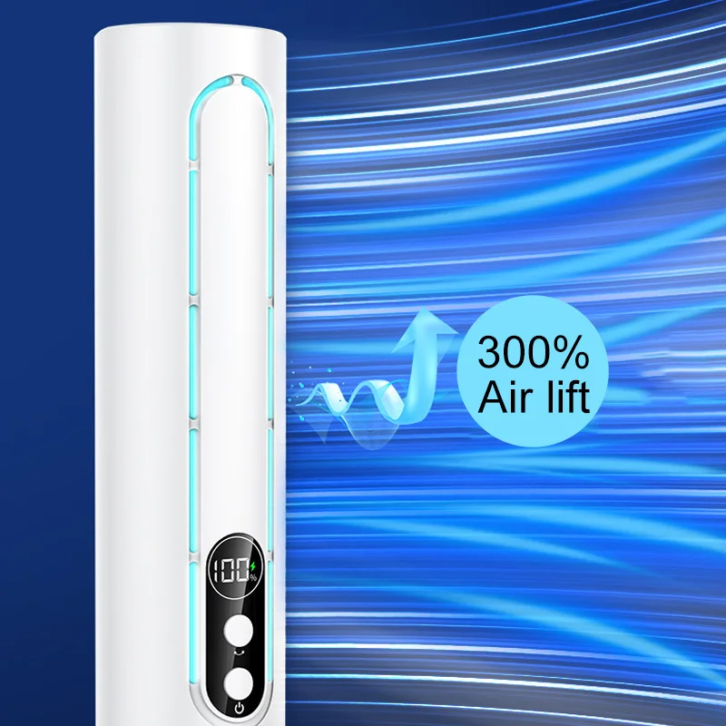 Popular home office Vertical Bladeless Air Purifier Fan Electric Fan Tower Stand Bladeless Fan