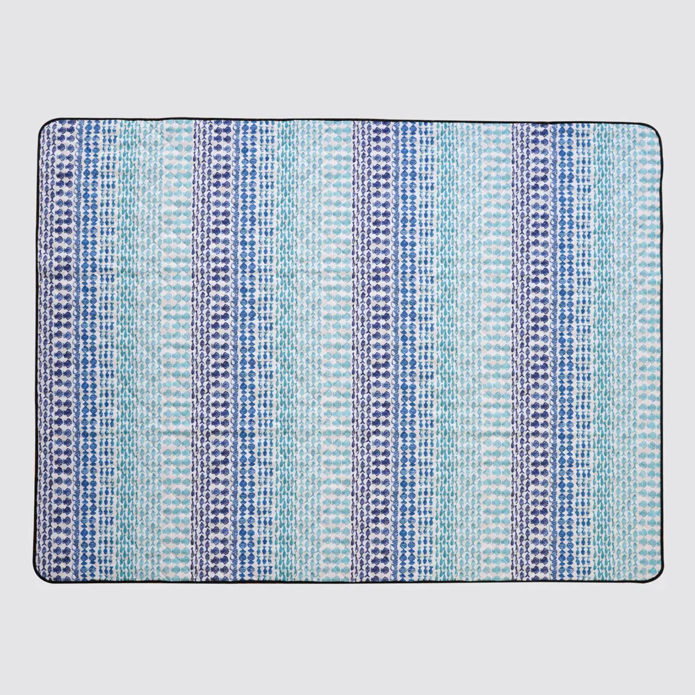 Custom Print Recyclable Washable Oxford Luxury Canvas Picnic Mat with Bag Camping Waterproof Outdoor