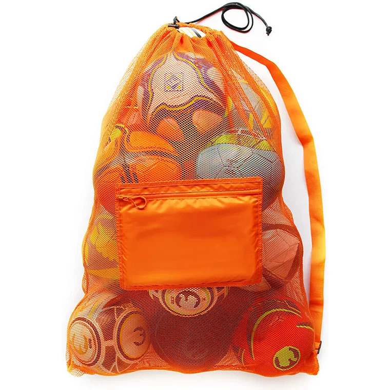 
Extra Large Heavy Beach Cloth, Swimming Gears Water Sports Soccer Ball Duty Mesh Equipment Bag 