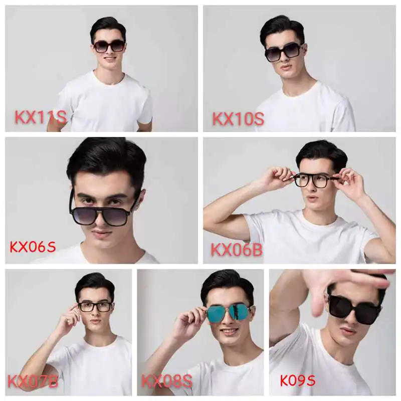 New smart glasses KX series KX06B call  music anti-blue light Polarized myopia  smart eye glasses