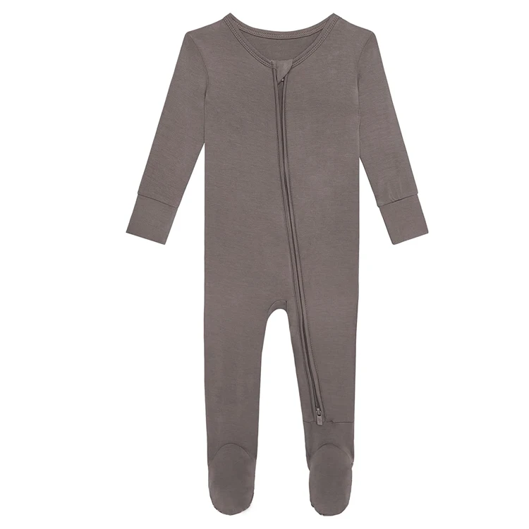 Baby Footed Sleepwear Infant Bodysuit Plain Baby Onesie Romper Footed Newborn Baby Clothes
